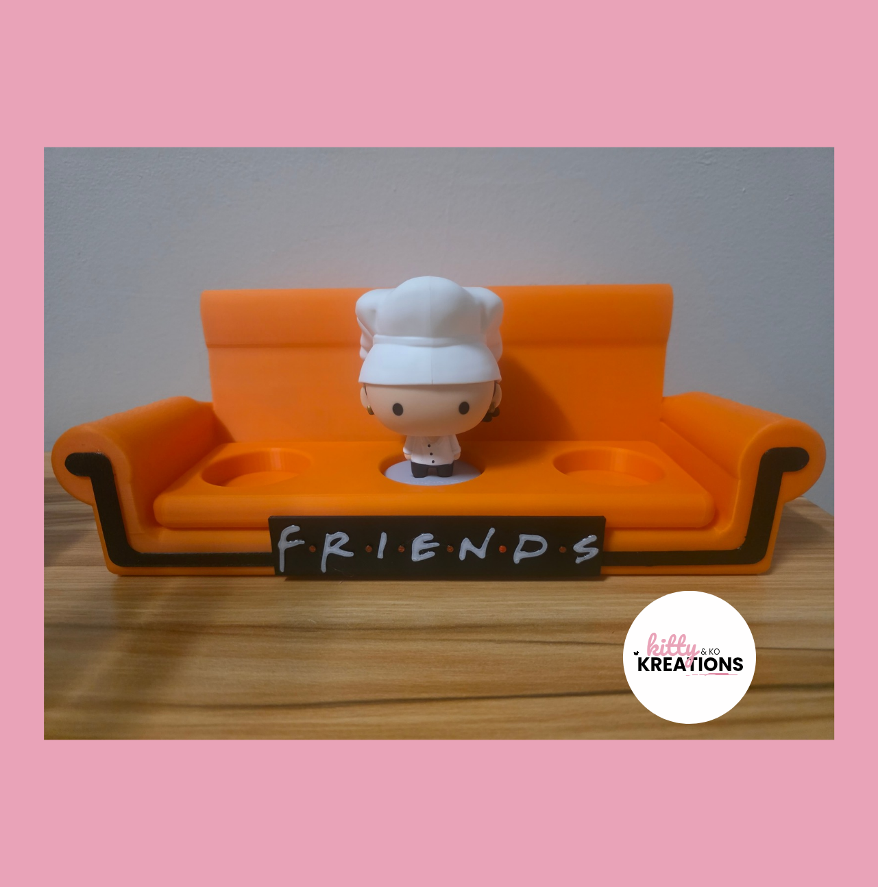 Orange friends couch