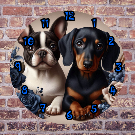 Frenchie And dachshund 2