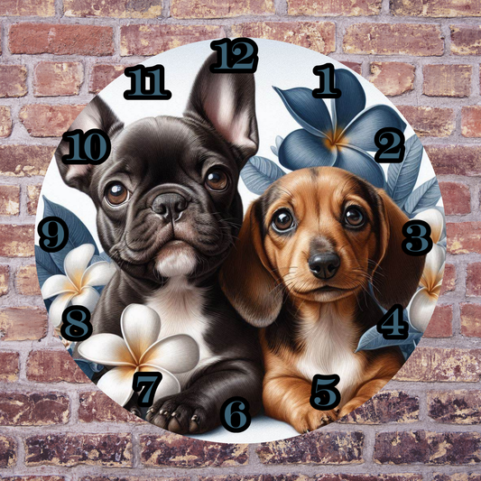 Frenchie and dachshund