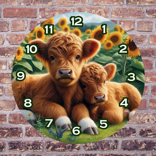Brown Baby Highland cows