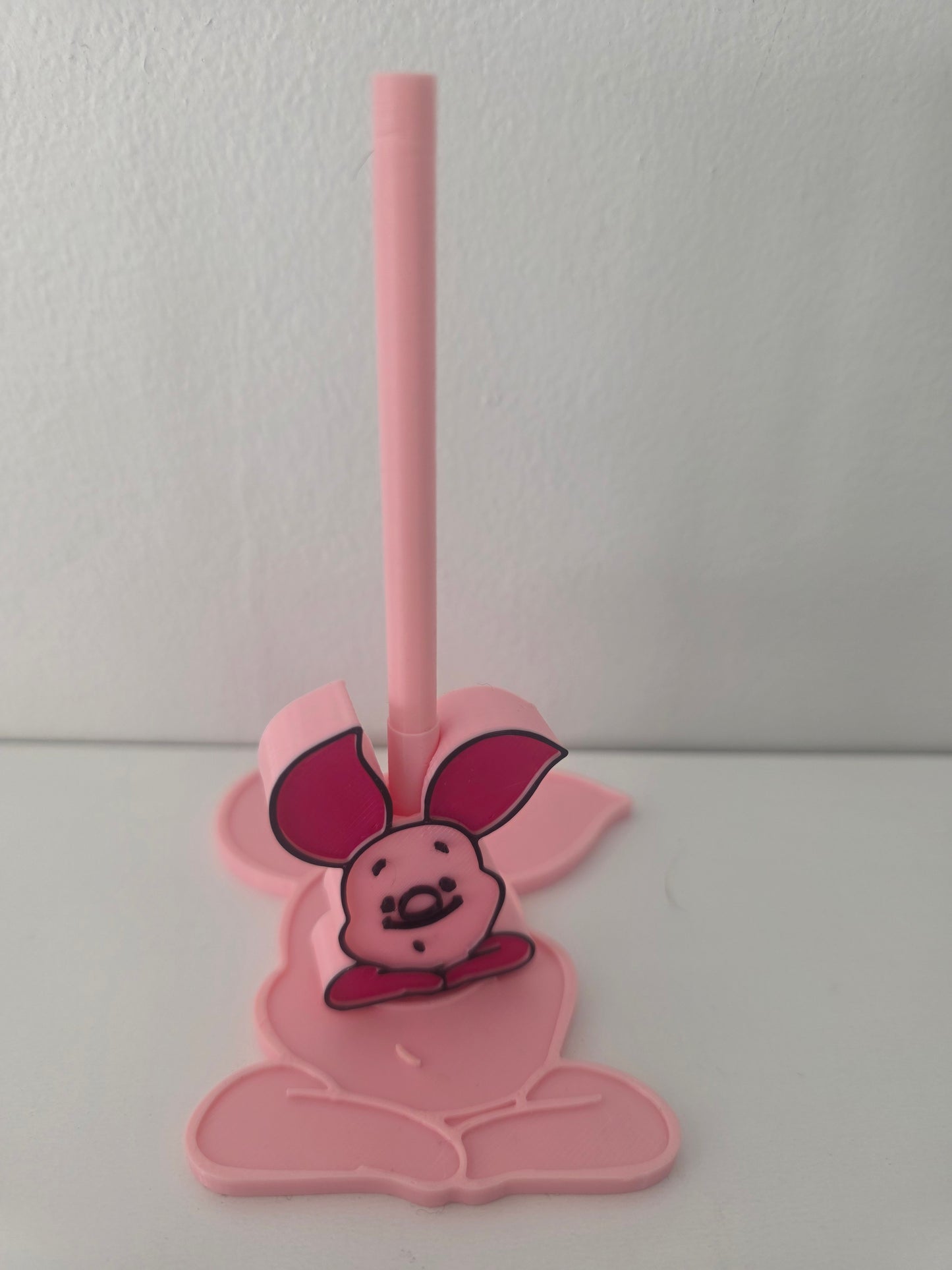 Straw topper holder