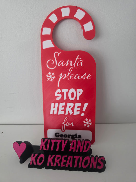 Santa door signs
